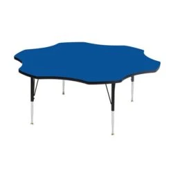 Correll® 60" Flower Shaped Heavy Duty Activity Table; Blue High Pressure Laminate Top