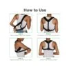 Mind Reader Mesh Posture Aid Support, One Size (BACKPOS-BLK)
