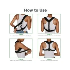 Mind Reader Mesh Posture Aid Support, One Size (BACKPOS-BLK)