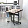 Flash Furniture 30" X 24" Melamine Adjustable Drawing & Drafting Table W/Black Frame, Laminate
