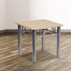 Flash Furniture 21"W X 21"D End Table Natural Laminate (JB6ENDNAT)