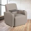 Flash Furniture Leather Guest Chair, Gray (BT8217TN)