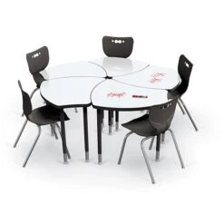 MooreCo Hierarchy 30" Table, Whiteboard (113361-MRKR)